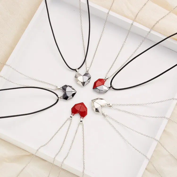 Magnetic Heart Pendant - Matching Necklace