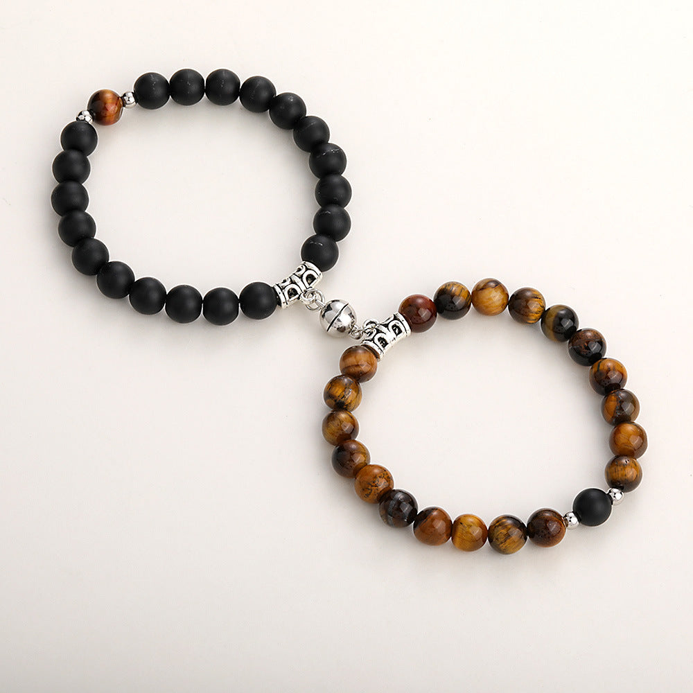 Natural Stone Magnetic Bracelets For Couples