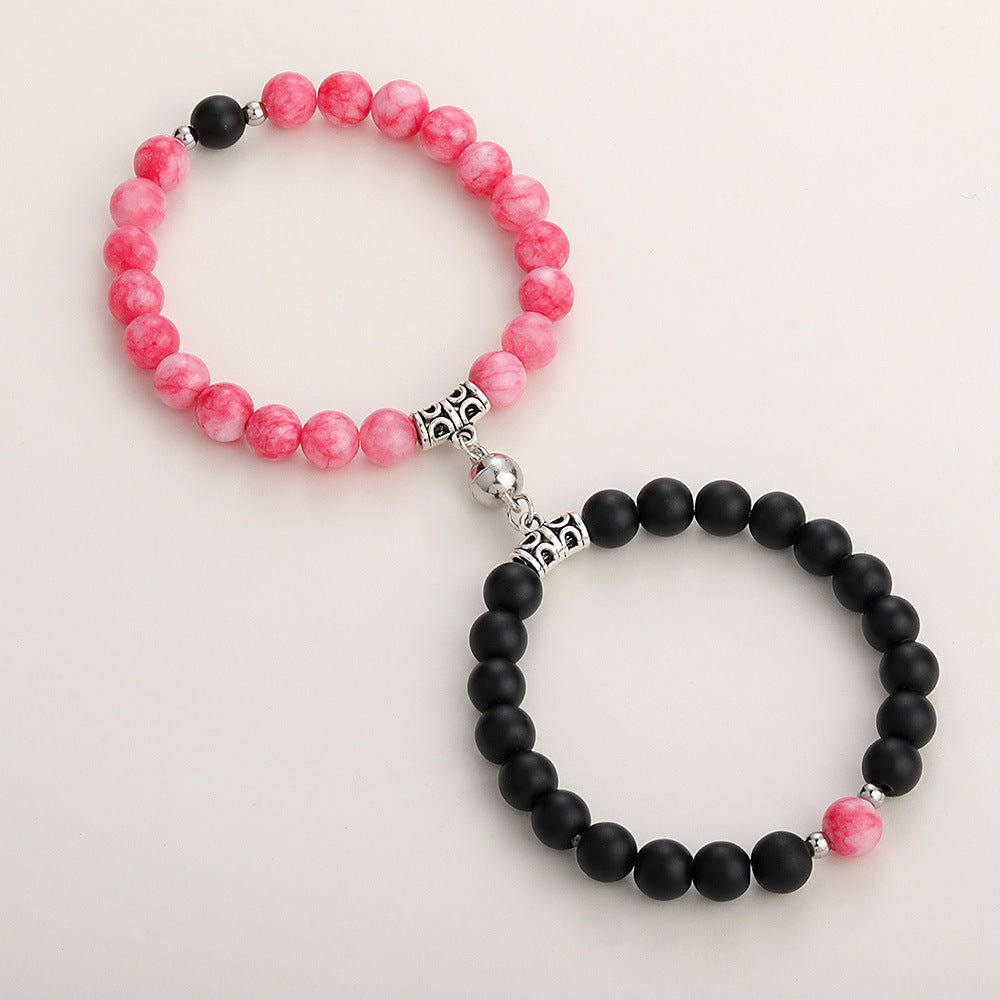 Natural Stone Magnetic Bracelets For Couples