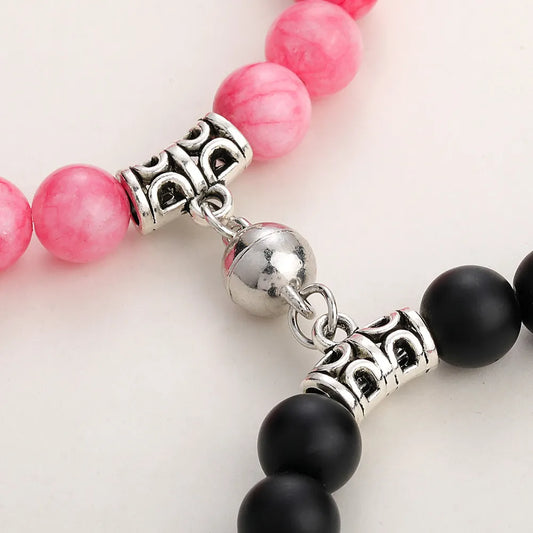 Natural Stone Magnetic Bracelets For Couples