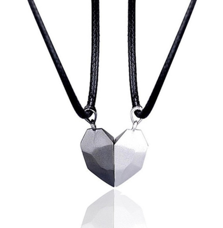 Magnetic Heart Pendant - Matching Necklace
