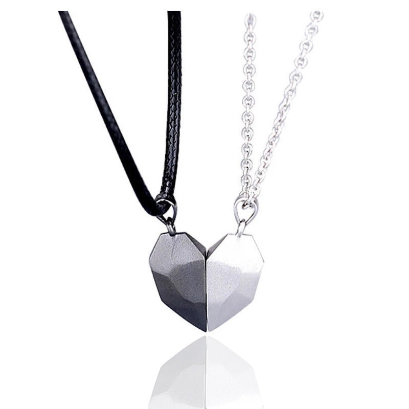 Magnetic Heart Pendant - Matching Necklace