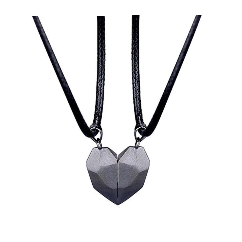 Magnetic Heart Pendant - Matching Necklace