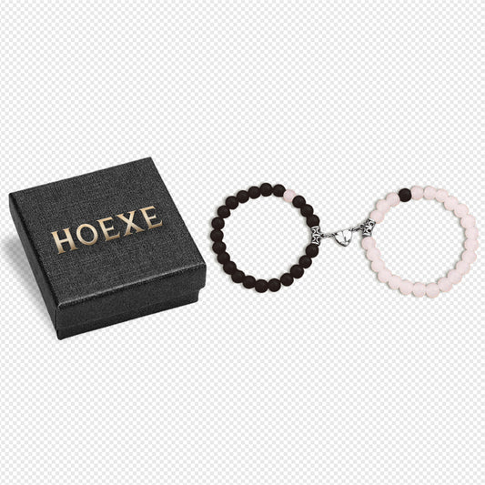 Magnetic Heart Bracelet Glass Beads